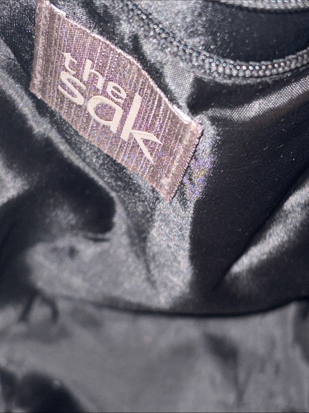 The Sak Black Crochet Shoulder Bucket Bag with silver Ring Accents - Picture 6 of 13